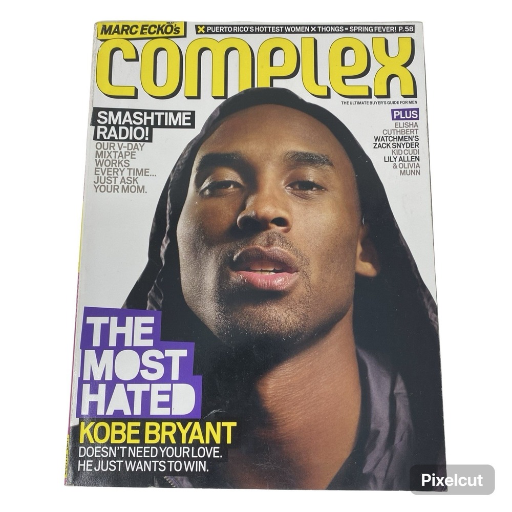 Complex Magazine February March 2009 Kobe Bryant & Elisha Cuthbert Double Covers